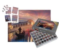 puzzleYOU : Smart Sorted® | Puzzle Photo 1000 pièces « Gondole près du Pont du Rialto à Venise, Italie »