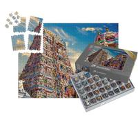 puzzleYOU : Smart Sorted® | Puzzle Photo 1000 pièces « Gopura Multicolore dans Le Temple Hindou de Kapaleeshwarar, Inde »