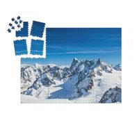 puzzleYOU : Smart Sorted® | Puzzle Photo 1000 pièces « Grand Jorasses, Aiguille du Midi, Alpes françaises »