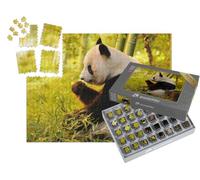 puzzleYOU : Smart Sorted® | Puzzle Photo 1000 pièces « Grand Panda Mangeant du Bambou »