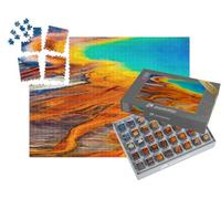 puzzleYOU : Smart Sorted® | Puzzle Photo 1000 pièces « Grand Prismatic Spring en Gros Plan, Parc National de Yellowstone »