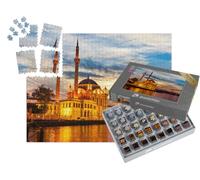 puzzleYOU : Smart Sorted® | Puzzle Photo 1000 pièces « Grande mosquée impériale d'Istanbul dans la lumière de la Nuit »