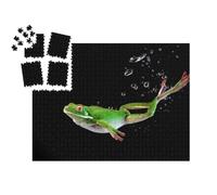 puzzleYOU : Smart Sorted® | Puzzle Photo 1000 pièces « Grenouille à Barbe Blanche dans l'eau »