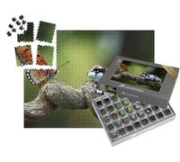 puzzleYOU : Smart Sorted® | Puzzle Photo 1000 pièces « Grenouille de Lait d'Amazonie, Face à Face avec Un Papillon »