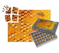 puzzleYOU : Smart Sorted® | Puzzle Photo 1000 pièces « Gros Plan d'abeilles sur Un nid d'abeilles »