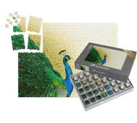 puzzleYOU : Smart Sorted® | Puzzle Photo 1000 pièces « Gros Plan sur Un Beau Paon mâle Indien »