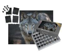 puzzleYOU : Smart Sorted® | Puzzle Photo 1000 pièces « Gros Plan sur Un Loup Gris dans Les forêts canadiennes »