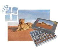 puzzleYOU : Smart Sorted® | Puzzle Photo 1000 pièces « Guépard au Canaan N/a'an ku se Desert Retreat Camp »