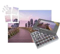 puzzleYOU : Smart Sorted® | Puzzle Photo 1000 pièces « Hands of God : Le Pont d'or à Bana Hills, Da Nang, Vietnam »