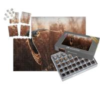 puzzleYOU : Smart Sorted® | Puzzle Photo 1000 pièces « Hibou des Marais en vol Lors de la Chasse »