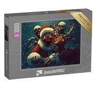 puzzleYOU : Smart Sorted® | Puzzle Photo 1000 pièces « Horreur Le Père Noël et Ses Assistants effrayants »