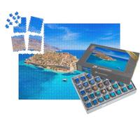 puzzleYOU : Smart Sorted® | Puzzle Photo 1000 pièces « Île de Spinalonga dans Le golfe d'Elounda, Crète »