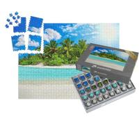 puzzleYOU : Smart Sorted® | Puzzle Photo 1000 pièces « Île Tropicale d'un Atoll de l'océan Indien »