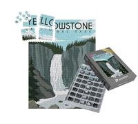 puzzleYOU : Smart Sorted® | Puzzle Photo 1000 pièces « Illustration vectorielle : Parc National de Yellowstone »