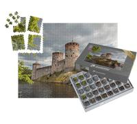 puzzleYOU : Smart Sorted® | Puzzle Photo 1000 pièces « Imposant château d'Olavinlinna, Savonlinna, Finlande »