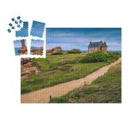 puzzleYOU : Smart Sorted® | Puzzle Photo 1000 pièces « Impressionnante côte Atlantique avec Ses Pierres de Granit et Son Joli Phare, Ploumanach, Bretagne »