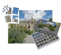 puzzleYOU : Smart Sorted® | Puzzle Photo 1000 pièces « Jardin botanique Face à la cathédrale Saint-Étienne de Limoges, France »