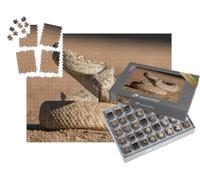 puzzleYOU : Smart Sorted® | Puzzle Photo 1000 pièces « Jeune Serpent à Dos de Diamant »