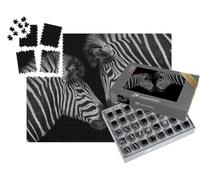puzzleYOU : Smart Sorted® | Puzzle Photo 1000 pièces « Jeune zèbre et sa mère »