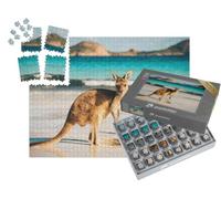 puzzleYOU : Smart Sorted® | Puzzle Photo 1000 pièces « Känguru, Lucky Bay, Parc National de Cape Le Grand, Australie »