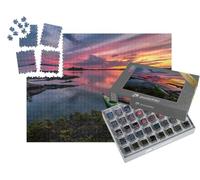 puzzleYOU : Smart Sorted® | Puzzle Photo 1000 pièces « Kayak sur Les rives du lac Eagle par Une soirée Tranquille, Ontario, Canada »