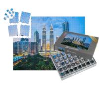 puzzleYOU : Smart Sorted® | Puzzle Photo 1000 pièces « Kuala Lumpur : Skyline de Nuit, Architecture »