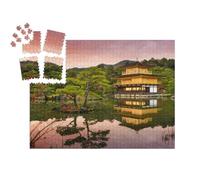 puzzleYOU : Smart Sorted® | Puzzle Photo 1000 pièces « Kyoto, Japon au Pavillon d'or au crépuscule »