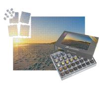 puzzleYOU : Smart Sorted® | Puzzle Photo 1000 pièces « La côte Allemande de la mer du Nord : Une Plage avec Un Phare »