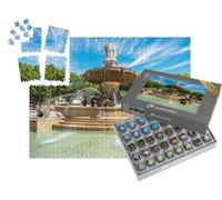 puzzleYOU : Smart Sorted® | Puzzle Photo 1000 pièces « La Fontaine de la Rotonde avec Trois Figures féminines, à Aix-en-Provence »