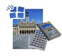puzzleYOU : Smart Sorted® | Puzzle Photo 1000 pièces « la mairie et la Place Principale de Saint-Quentin, aisne, Picardie, ile-de-France, France, Europe »