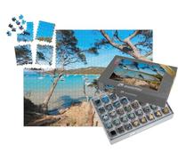 puzzleYOU : Smart Sorted® | Puzzle Photo 1000 pièces « la Méditerranée Estivale et Les plages de l'île de Porquerolles, à Hyères »