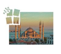 puzzleYOU : Smart Sorted® | Puzzle Photo 1000 pièces « La Mosquée Bleue au Coucher du Soleil, Istanbul »