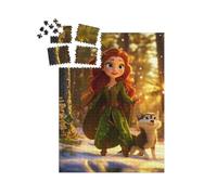 puzzleYOU : Smart Sorted® | Puzzle Photo 1000 pièces « La Princesse Séraphine dans la Magie des aurores boréales »