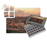 puzzleYOU : Smart Sorted® | Puzzle Photo 1000 pièces « La Vieille Ville de Jérusalem Le Soir »