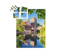 puzzleYOU : Smart Sorted® | Puzzle Photo 1000 pièces « La Vieille Ville Historique de Nuremberg, Franconie »