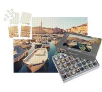 puzzleYOU : Smart Sorted® | Puzzle Photo 1000 pièces « La Ville médiévale de Rovinj au Coucher du Soleil, Croatie »