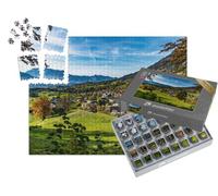 puzzleYOU : Smart Sorted® | Puzzle Photo 1000 pièces « La Vue d'automne sur Un Petit Village dans la vallée »