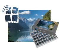 puzzleYOU : Smart Sorted® | Puzzle Photo 1000 pièces « Lac Alpin idyllique : Königssee, Berchtesgaden, Bavière »