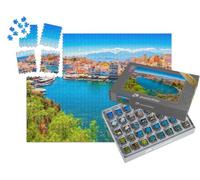 puzzleYOU : Smart Sorted® | Puzzle Photo 1000 pièces « Lac d'Agios Nikolaos et de Voulismeni sur l'île de Crète, Grèce »