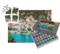 puzzleYOU : Smart Sorted® | Puzzle Photo 1000 pièces « Lac de Sainte-Croix, lac de Sainte-Croix, Gorges du Verdon, Provence, France »