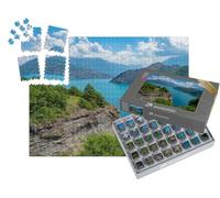 puzzleYOU : Smart Sorted® | Puzzle Photo 1000 pièces « Lac de Serre-Ponçon Lors de la dernière Semaine de Printemps »