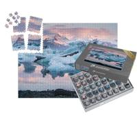 puzzleYOU : Smart Sorted® | Puzzle Photo 1000 pièces « Lagune glaciaire Jokulsarlon, Islande »