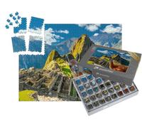 puzzleYOU : Smart Sorted® | Puzzle Photo 1000 pièces « Lama Debout au Point de Vue du Machu Picchu au Pérou »
