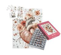 puzzleYOU : Smart Sorted® | Puzzle Photo 1000 pièces « l'amour s'épanouit dans Les battements de cœur »