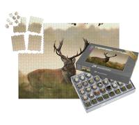 puzzleYOU : Smart Sorted® | Puzzle Photo 1000 pièces « Le cerf Rouge majestueux dans Son Habitat Naturel »