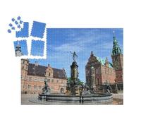 puzzleYOU : Smart Sorted® | Puzzle Photo 1000 pièces « Le château de Frederiksborg, Le Plus Grand château Renaissance du Danemark »