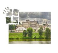 puzzleYOU : Smart Sorted® | Puzzle Photo 1000 pièces « Le château Royal d'Amboise et Le fleuve Loire, Pays-de-la-Loire - Patrimoine Mondial de l'UNESCO »