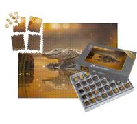 puzzleYOU : Smart Sorted® | Puzzle Photo 1000 pièces « Le Crocodile des Marais, Crocodile à museau Large ou Mugger »