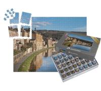 puzzleYOU : Smart Sorted® | Puzzle Photo 1000 pièces « Le Joli Village de Monthermé sur la Meuse dans Les Ardennes françaises »