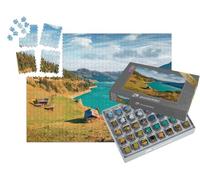 puzzleYOU : Smart Sorted® | Puzzle Photo 1000 pièces « Le lac de Roselend. Scène d'automne passionnante d'Auvergne-Rhône-Alpes »